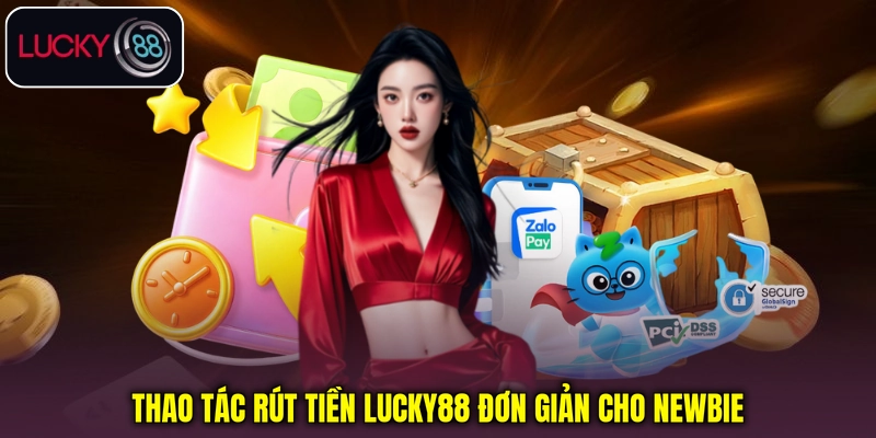 Thao tác rút tiền Lucky88 đơn giản cho newbie Thao tác rút tiền Lucky88 đơn giản cho newbie